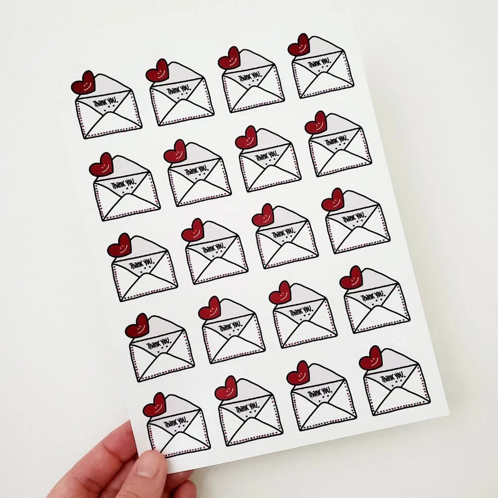 LB031STICKERS Custom Poshmark Stickers Thank You Mail Shipping Supplies - Picture 3 of 6